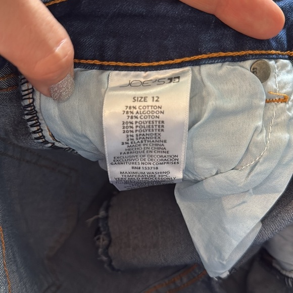 🏴 Joes jeans blue denim shorts size 12 girls - Picture 5 of 7